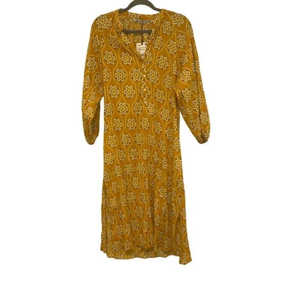 Zara Midi Boho Floral Dress NWT - Picture 1 of 6